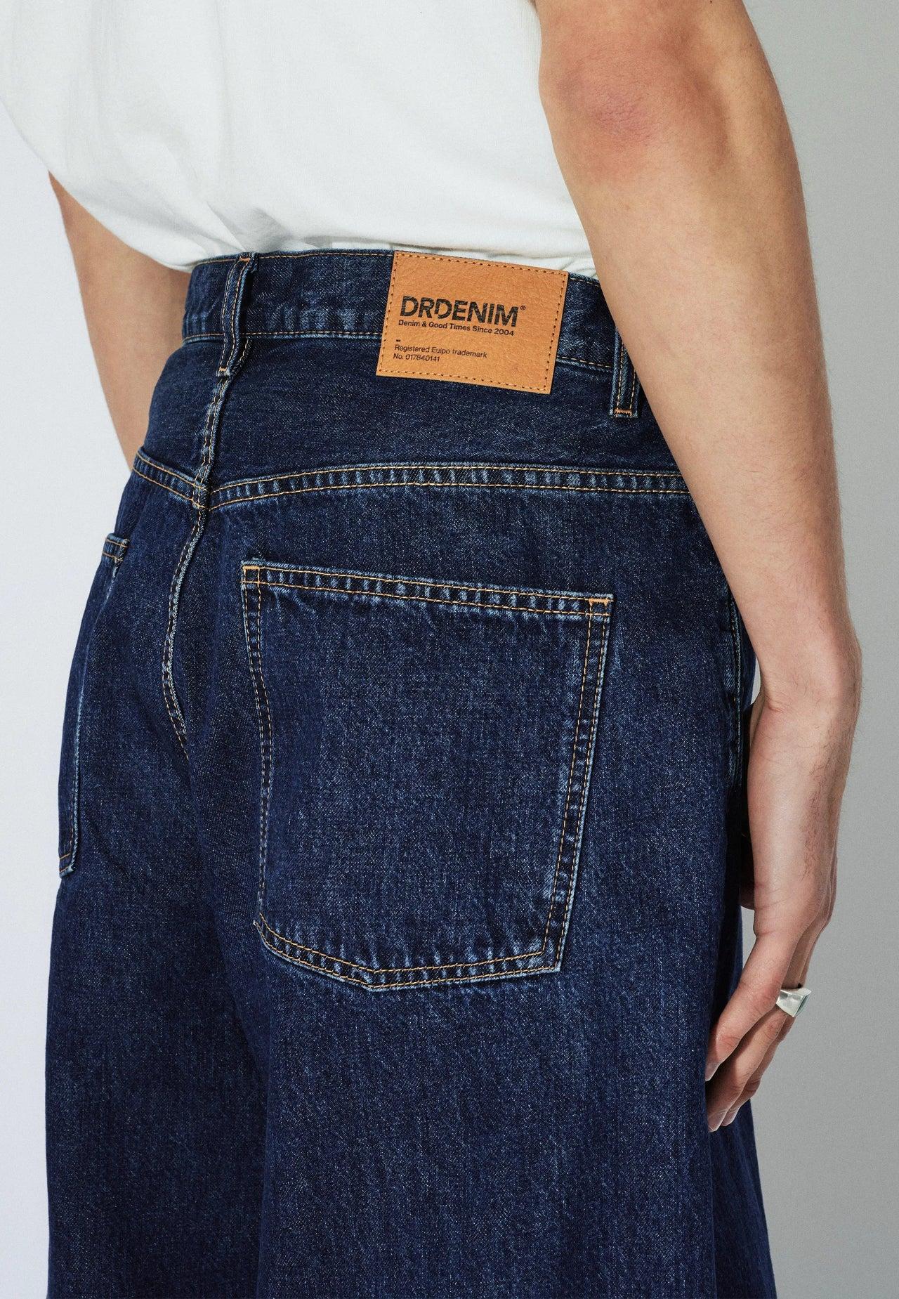 Dr.Denim Vali Shorts Haze Dark Retro Herren Baggy Fit Denim dunkelblau